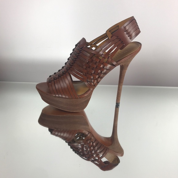 ERIC RUTBERG TRANSPARENT Basket Weave Summer Heel - Picture 5 of 8